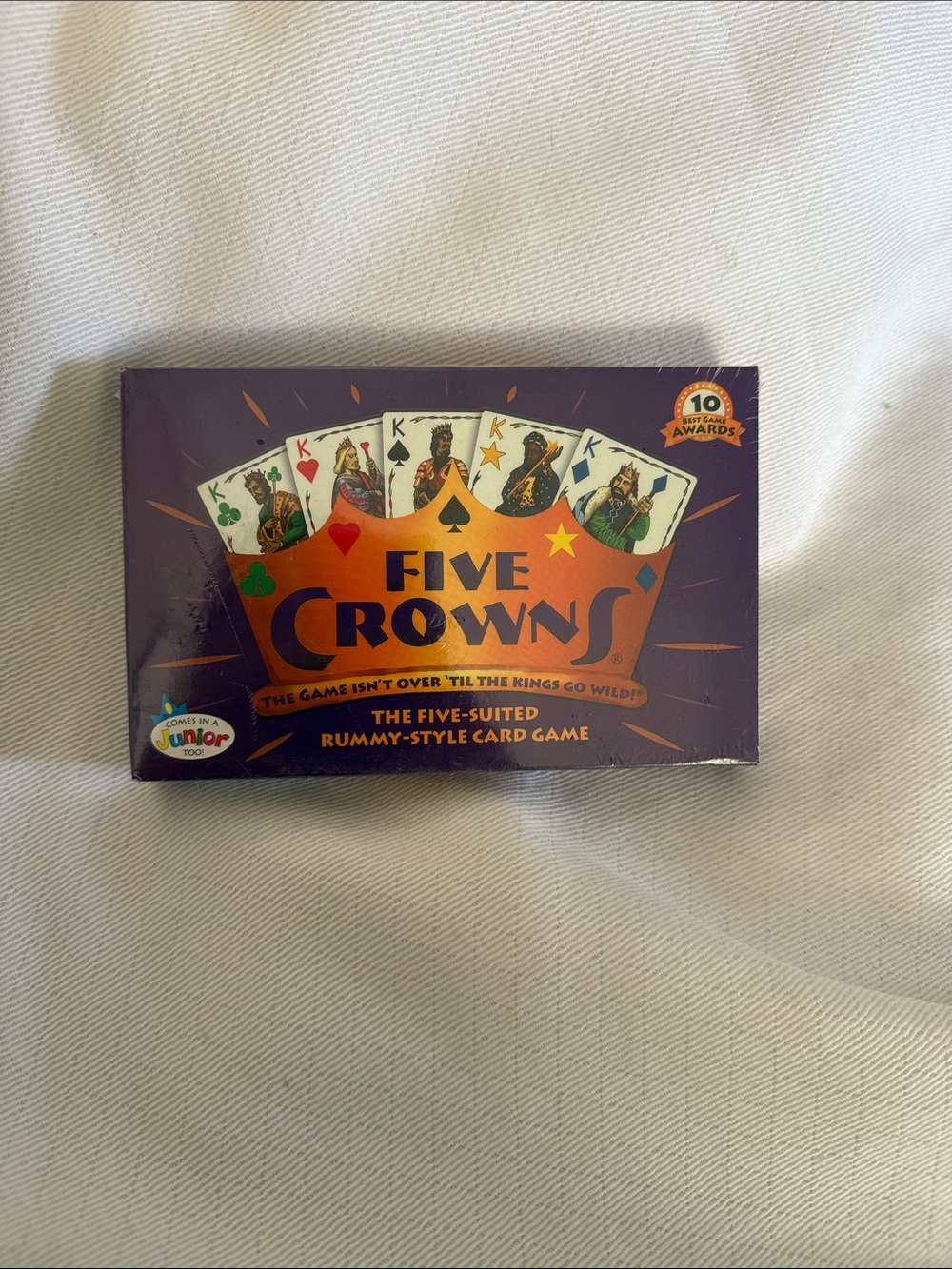 Five Crowns Rummy-Style Card Game - Purple/Gold - Picture 2 of 7